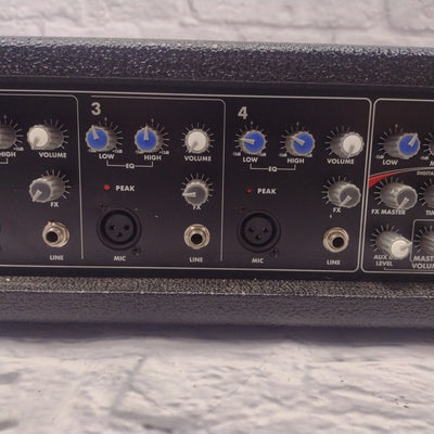 Harbinger HA120 4-Channel Powered Mixer w/ Speakers