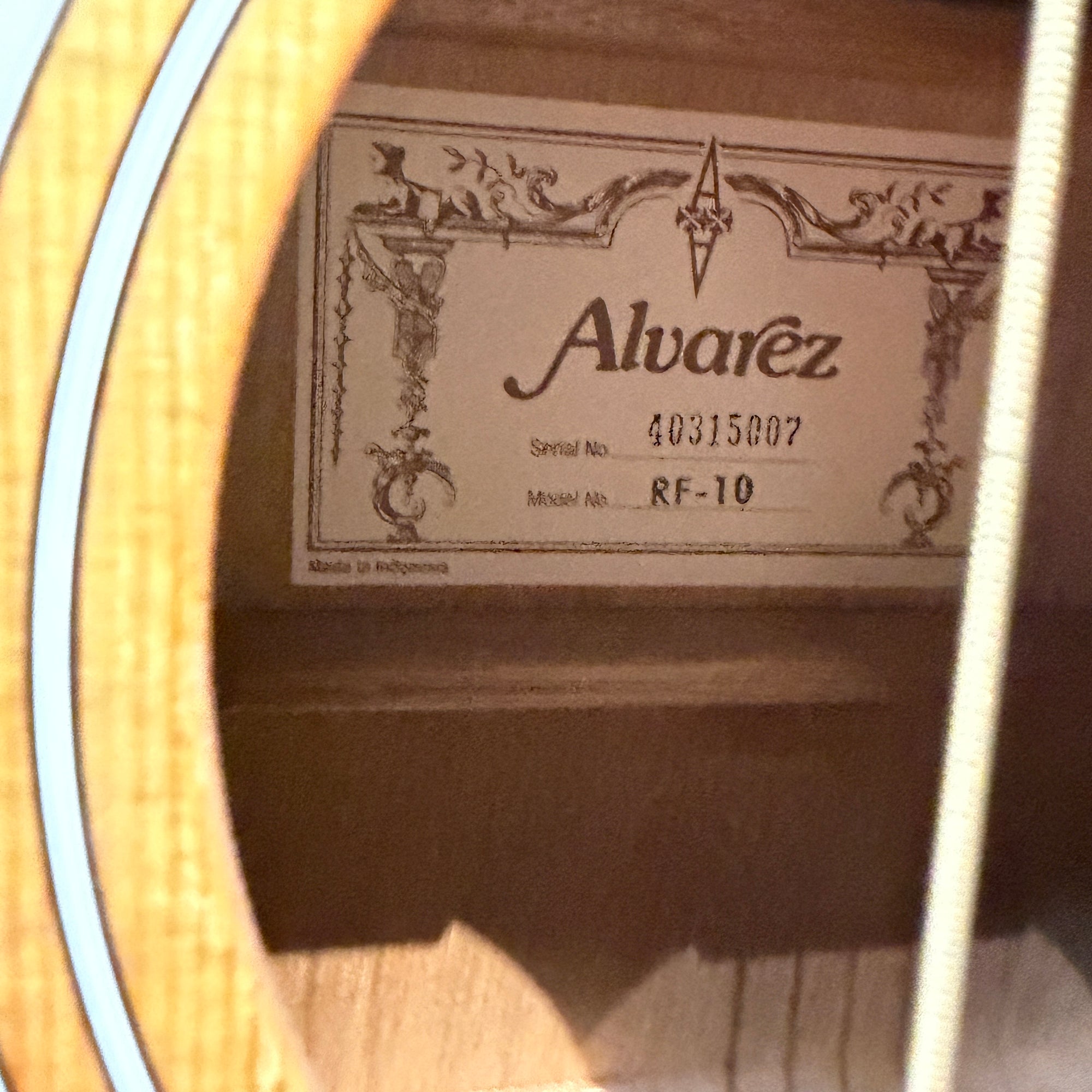 Alvarez RF-10 Dreadnaught Acoustic Guitar With Soft Case