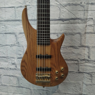 Custom Made Through Neck 6 String Bass Guitar