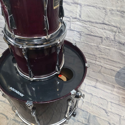 Yamaha Cranberry Red Stage Custom Drum Kit