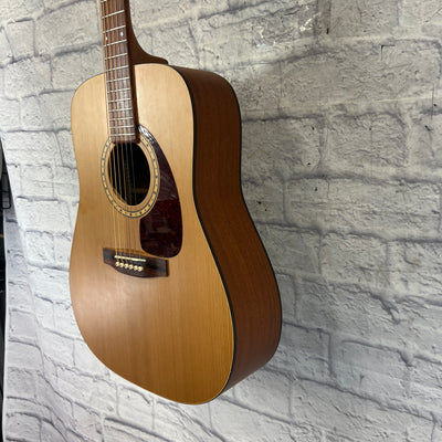 Simon & Patrick S&P6 Mahogany Cedar Acoustic Guitar with Hard Case