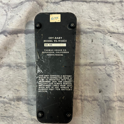 Vintage Thomas Organ CryBaby 95-910511 Wah Pedal AS-IS