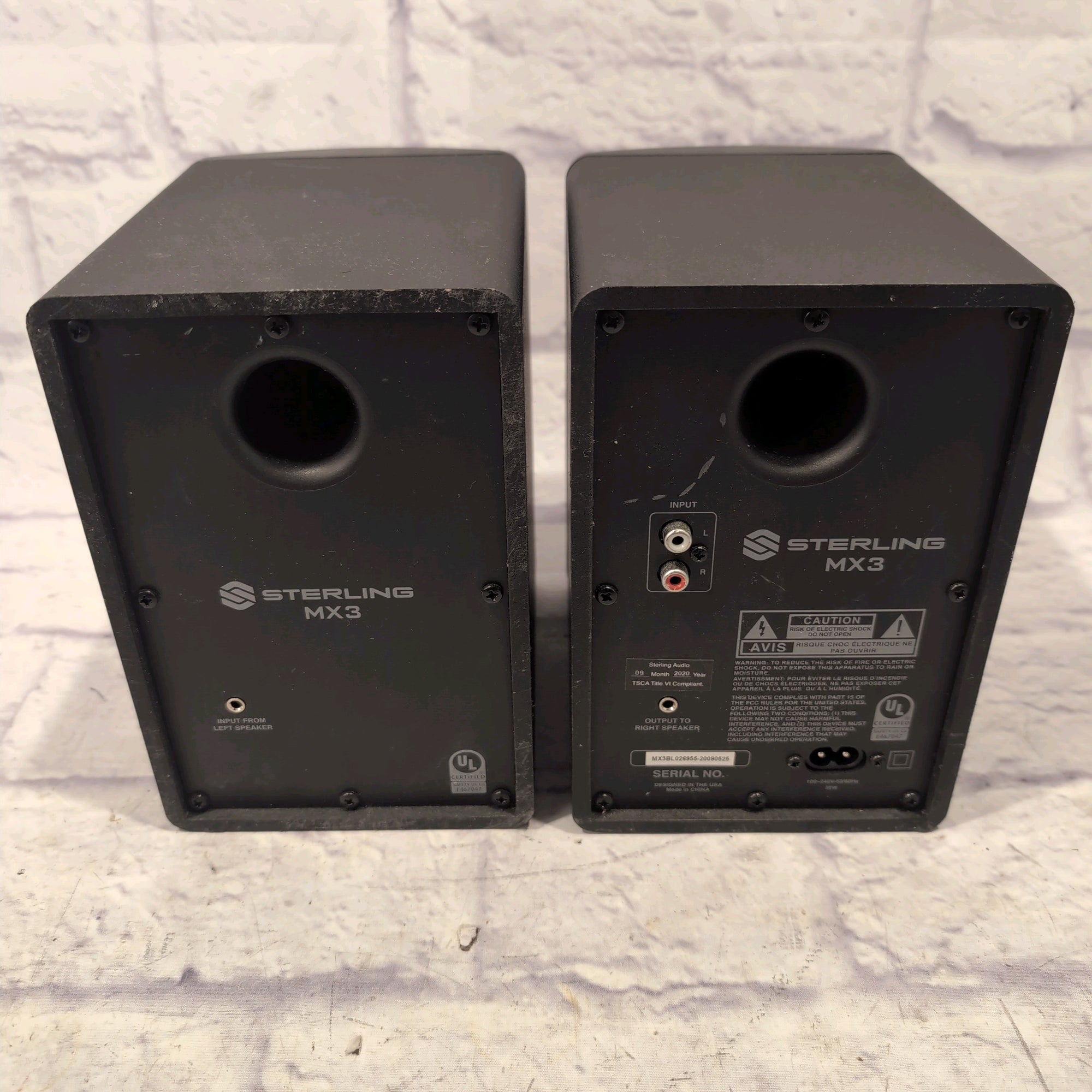 Sterling MX3 Powered Studio Monitor Pair