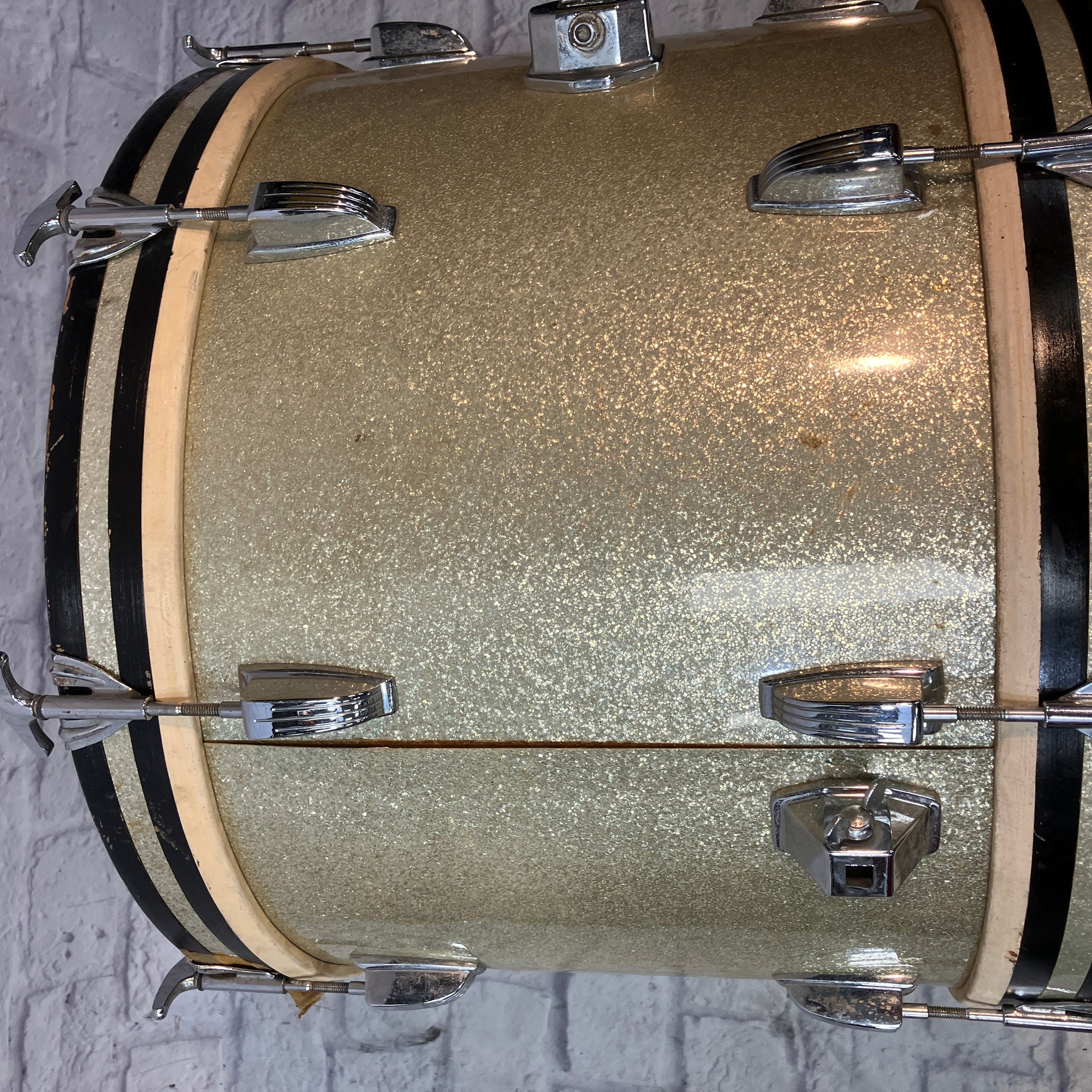 Vintage 1969 Ludwig Silver Three Piece Drum Set