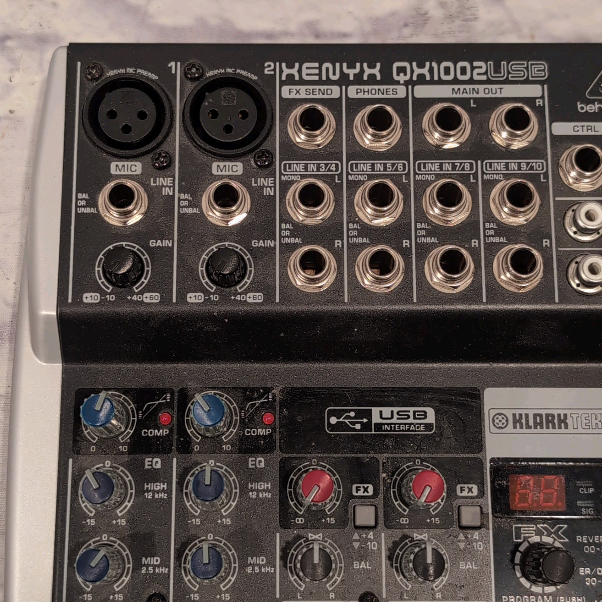 Behringer QX1002USB 10-Input 2-Bus Mixer XENYX EQ 2010 - Present - Standard