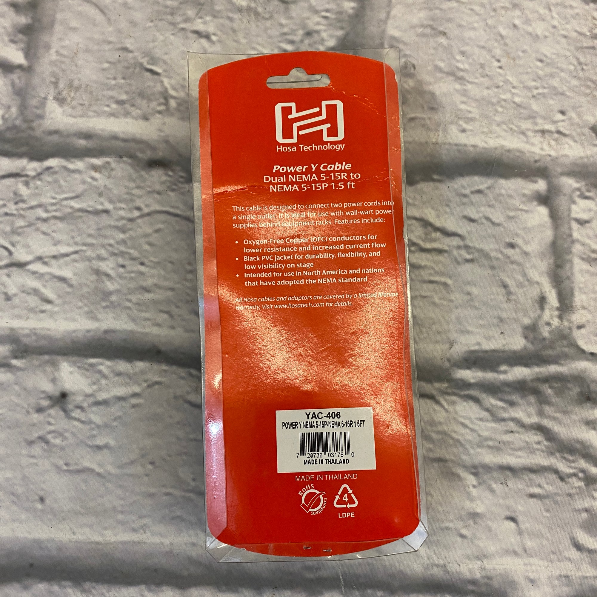 Hosa YAC-406 AC Power Cable