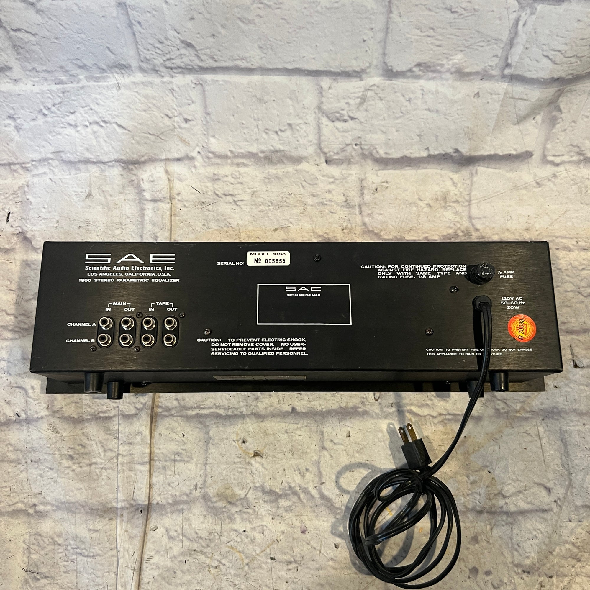 SAE Model 1800 Rack Stereo Parametric EQ