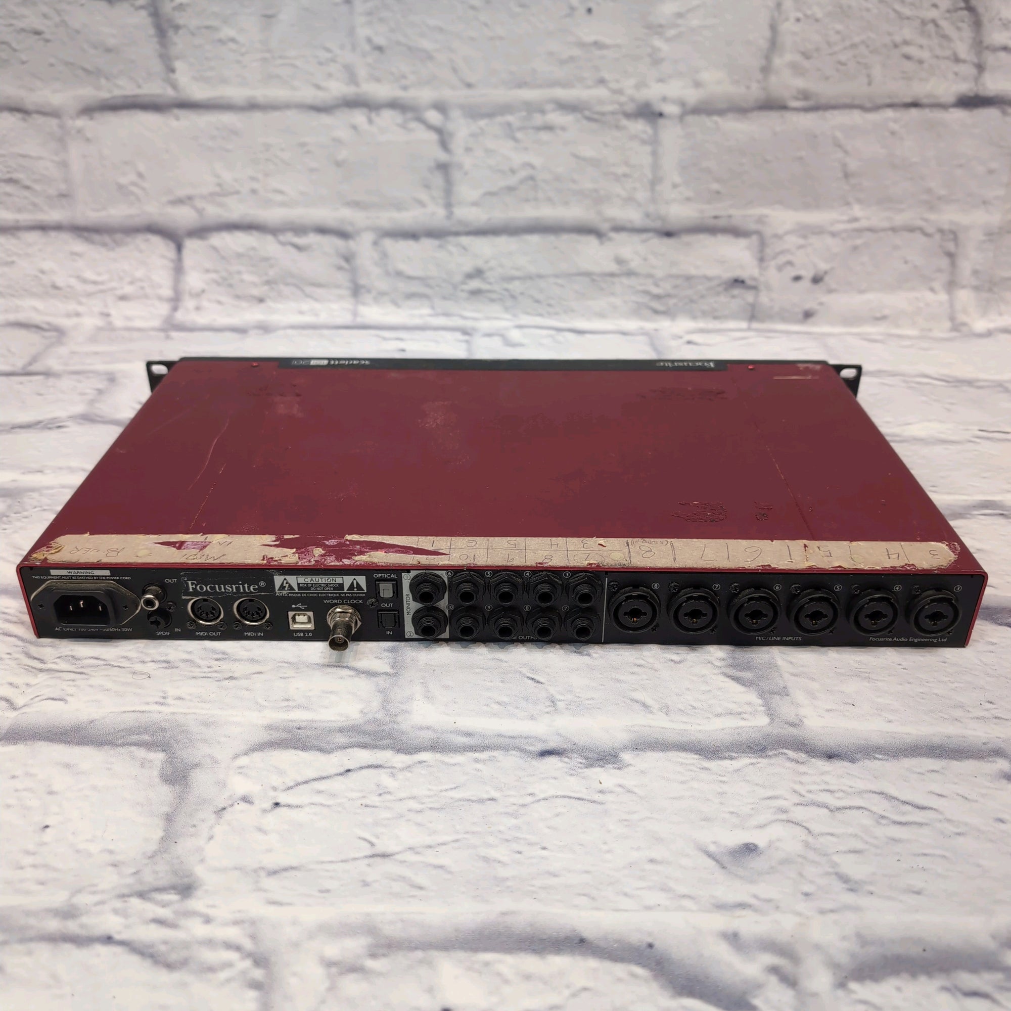 Focusrite Scarlett 18i20 Rackmount Interface