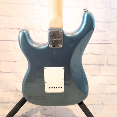 Squier Strat Gun Metal Blue Electric Guitar 60's Classic Vibe Body, Vintage Modified Neck, Hot Rails