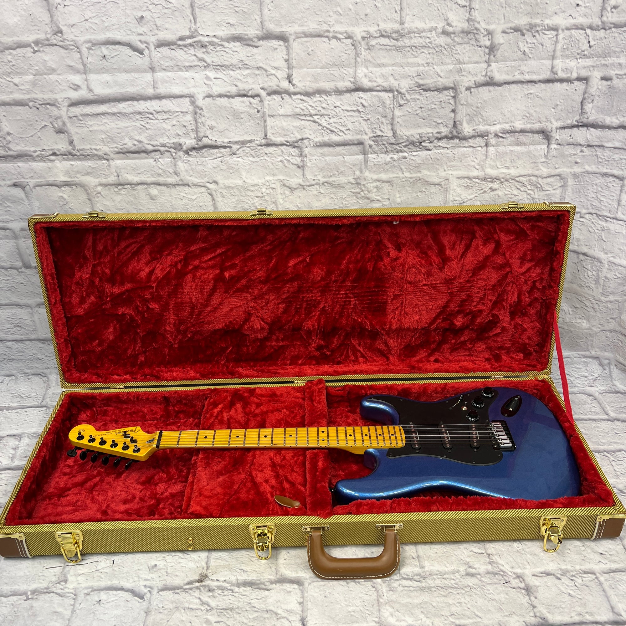 Unknown Partscaster Strat Style Electric Guitar Blue