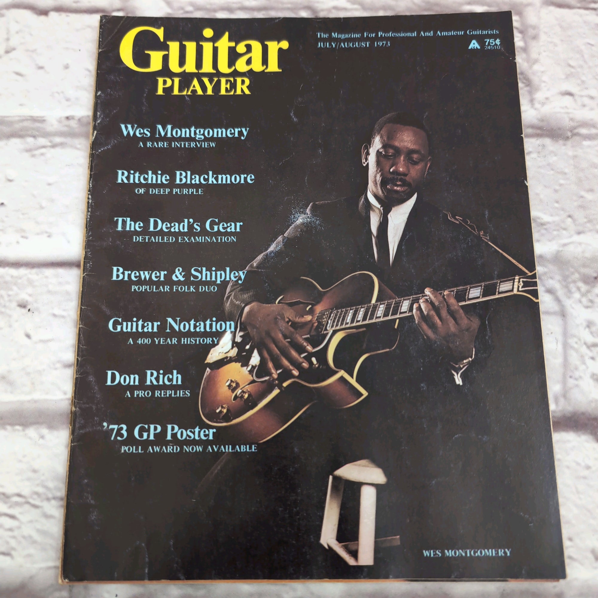 洋楽 A SAVAGE & GENTLEMAN FLY WAR Guitar Player July / August 1973 Wes Montgomery Vintage