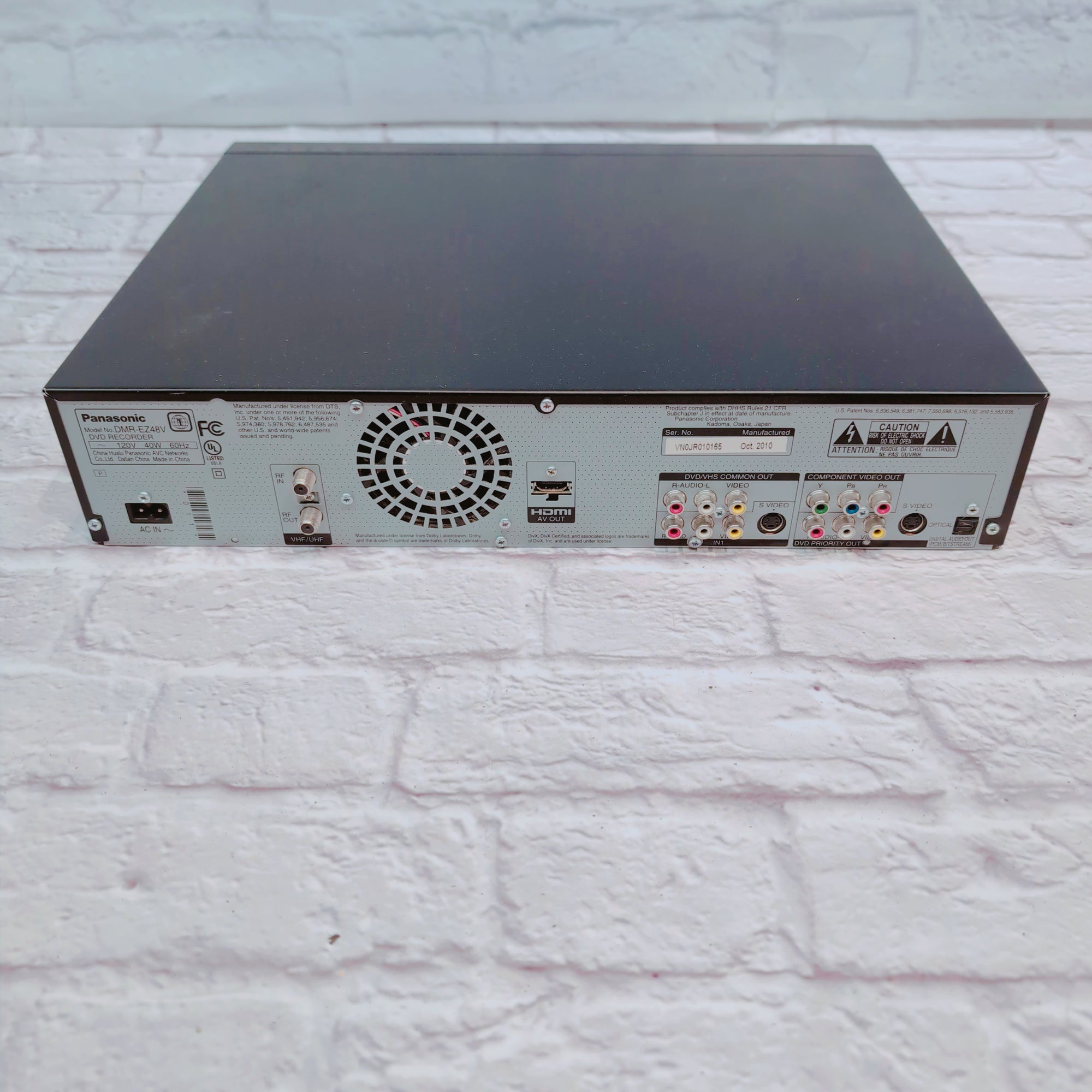 Panasonic DMR-EZ48V DVD Player VCR Recorder