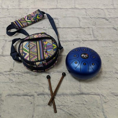 Unknown Metal Tongue Drum with Bag and Mallets