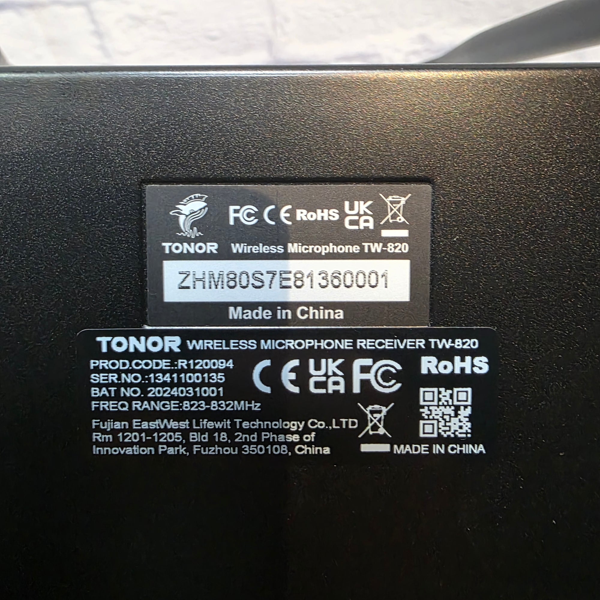 Tonor TW820 Wireless Microphone Set