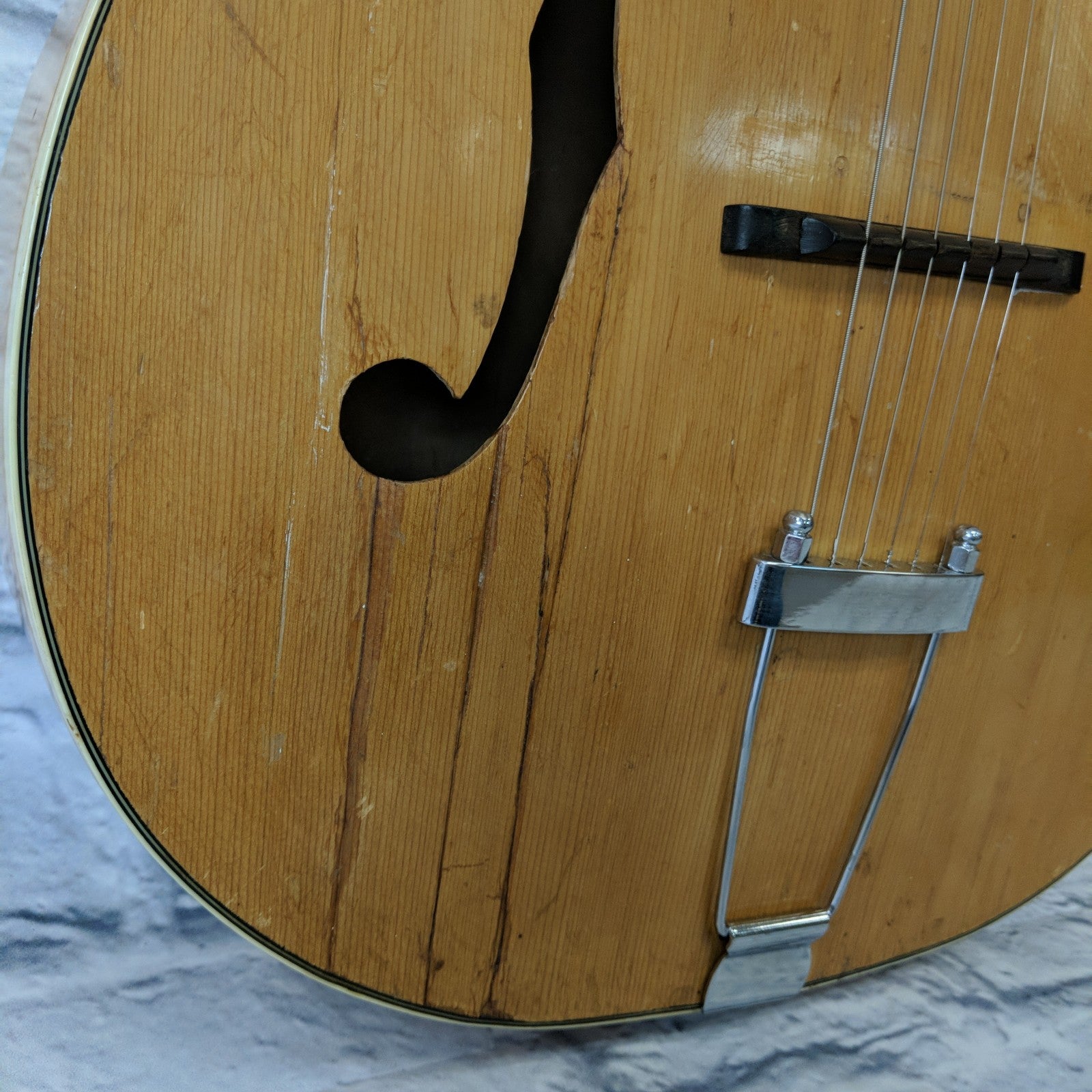 Vintage 1955 Kay P4 Arch top Acoustic Jazzbox Guitar