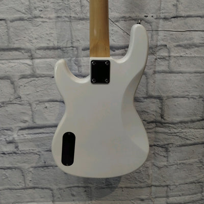 Glarry GP Bass White W/ Block Inlays