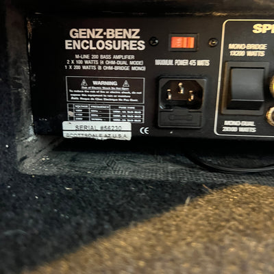 Genz Benz M-Line 200 1x15 Bass Combo Amp