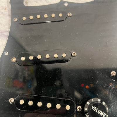 Unknown SSS Black Strat Loaded Pickguard