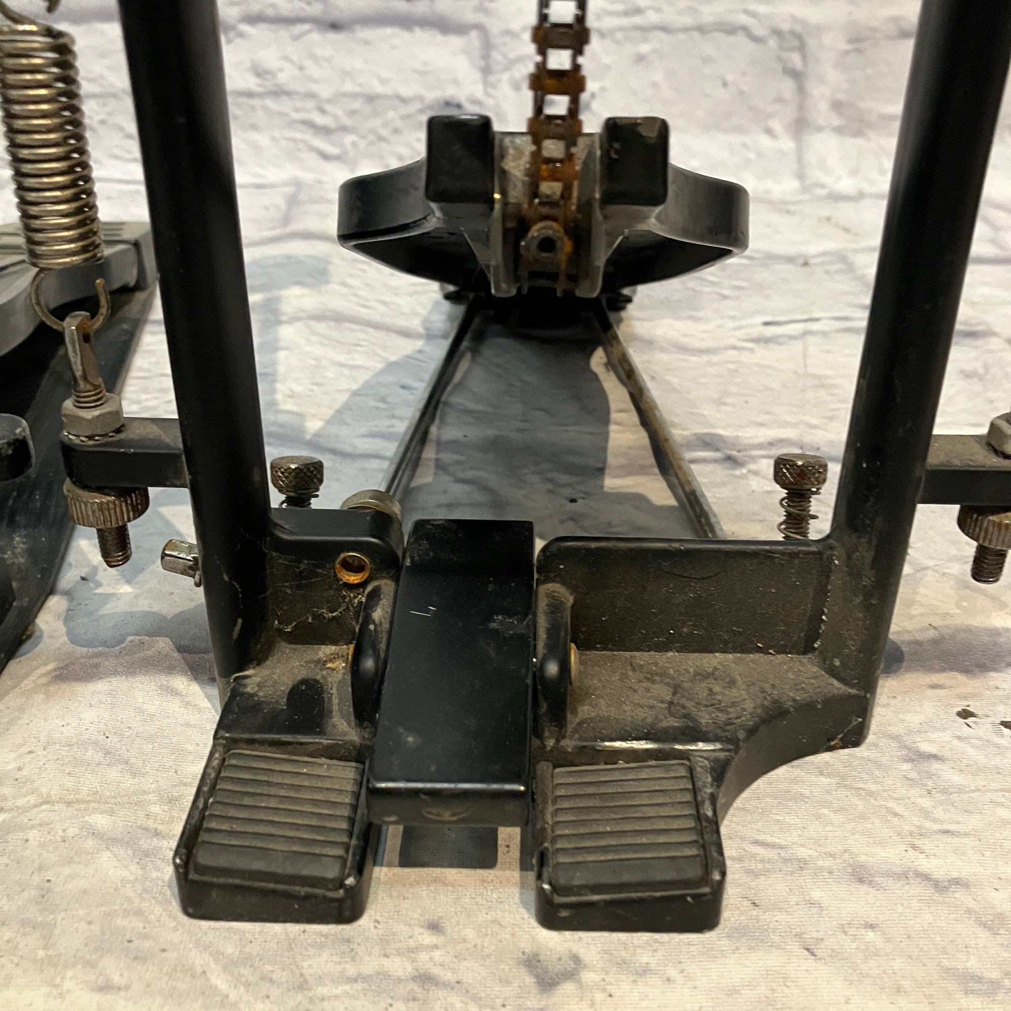 Pacific Double Kick  (as is - missing linkage arm and left beater)  Bass Drum Pedal