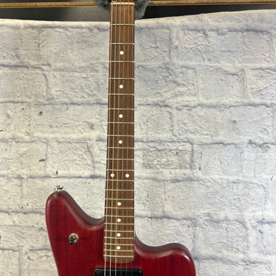 Fender Modern Player Jaguar Trans Red P90s Electric Guitar