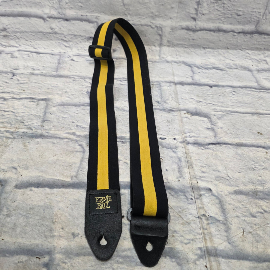 Ernie Ball Black And Gold " Racer" Guitar Strap