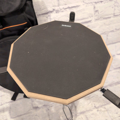 Dokomo Snare Drum Practice Pad Set with Stand and Sticks