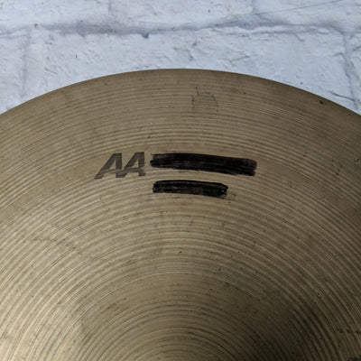 Sabian 18" AA Medium Ride CRACKED Crash Ride Cymbal
