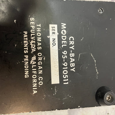 Thomas Organ Vintage Cry-Baby Wah Pedal 95-920511 Stack-O-Dimes