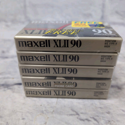 Maxell 5 Pack 90 Minute Cassettes
