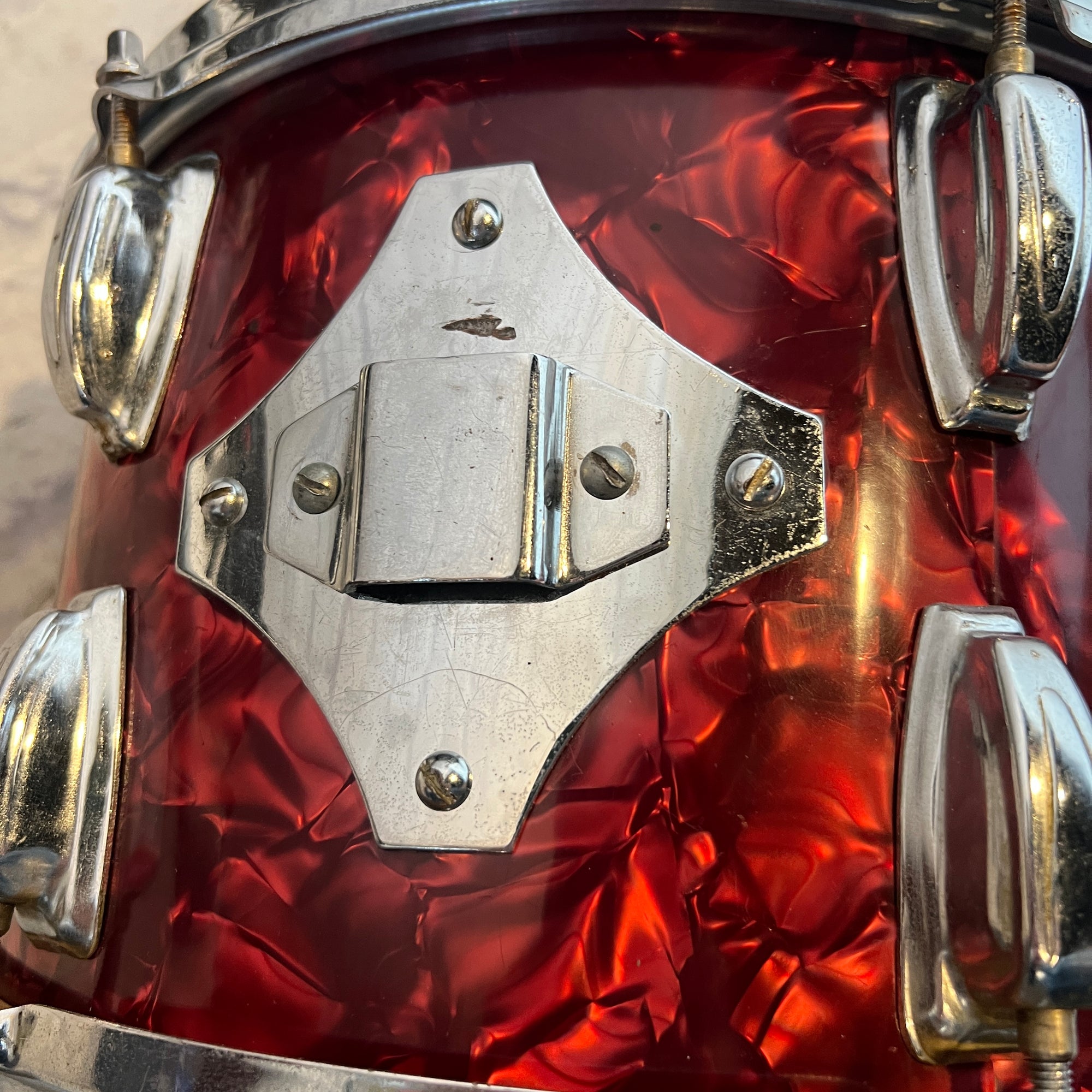 Unknown 12 x 8 MIJ 1960s Red Peark Rack Tom