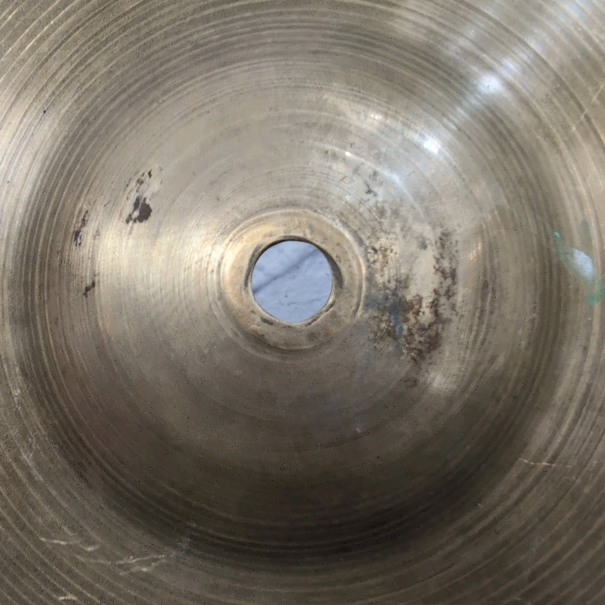 Vintage 50s Avedis Zildjian 15" Small Stamp Hi-Hat Cymbal 1957 - 1960 1400g