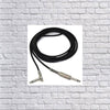 Cable Corp SC10M 10' Metal End Straight to Right Angle Instrument Cable, Black