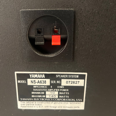 Yamaha NS-A638 3-Way Home Stereo Speaker Pair 8ohm 140 Watts