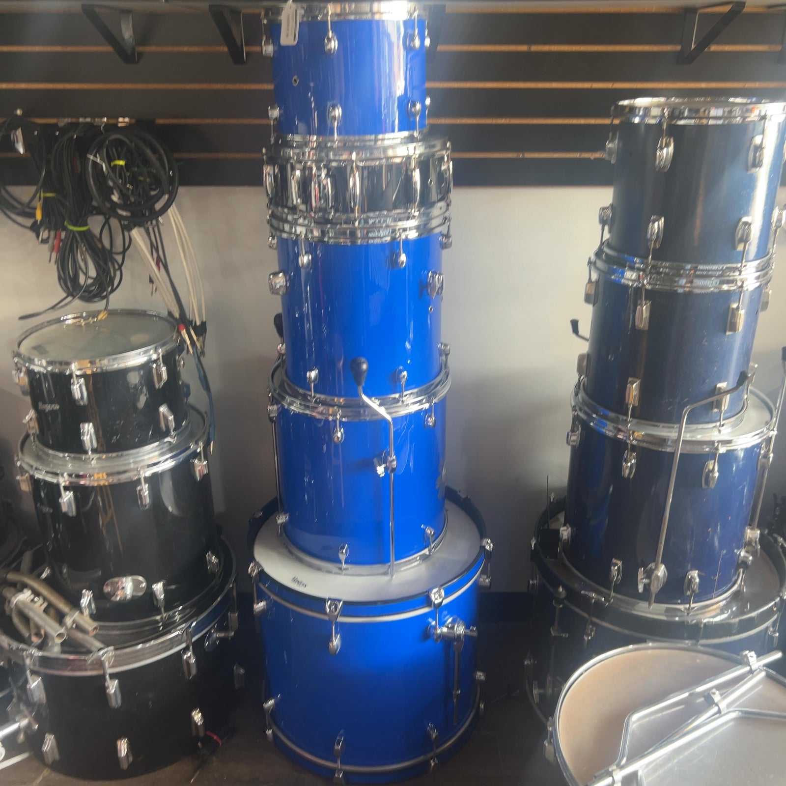 Pearl Chad Smith 5pc Drum Kit Blue with Signature Snare