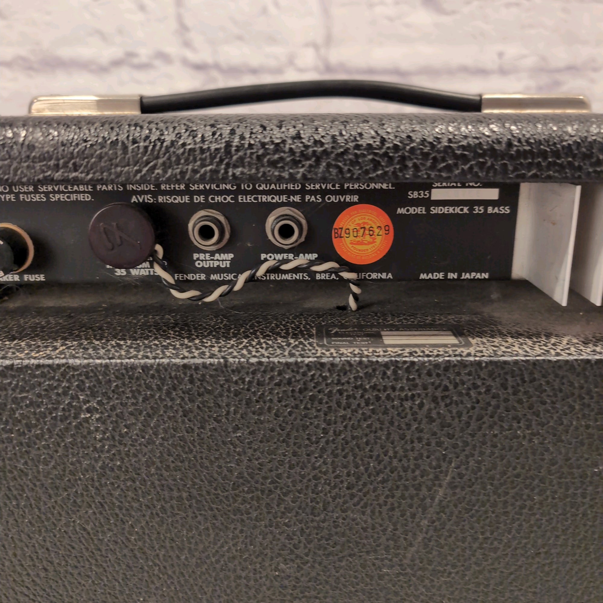 Fender Sidekick 35 Bass Guitar Combo Amp