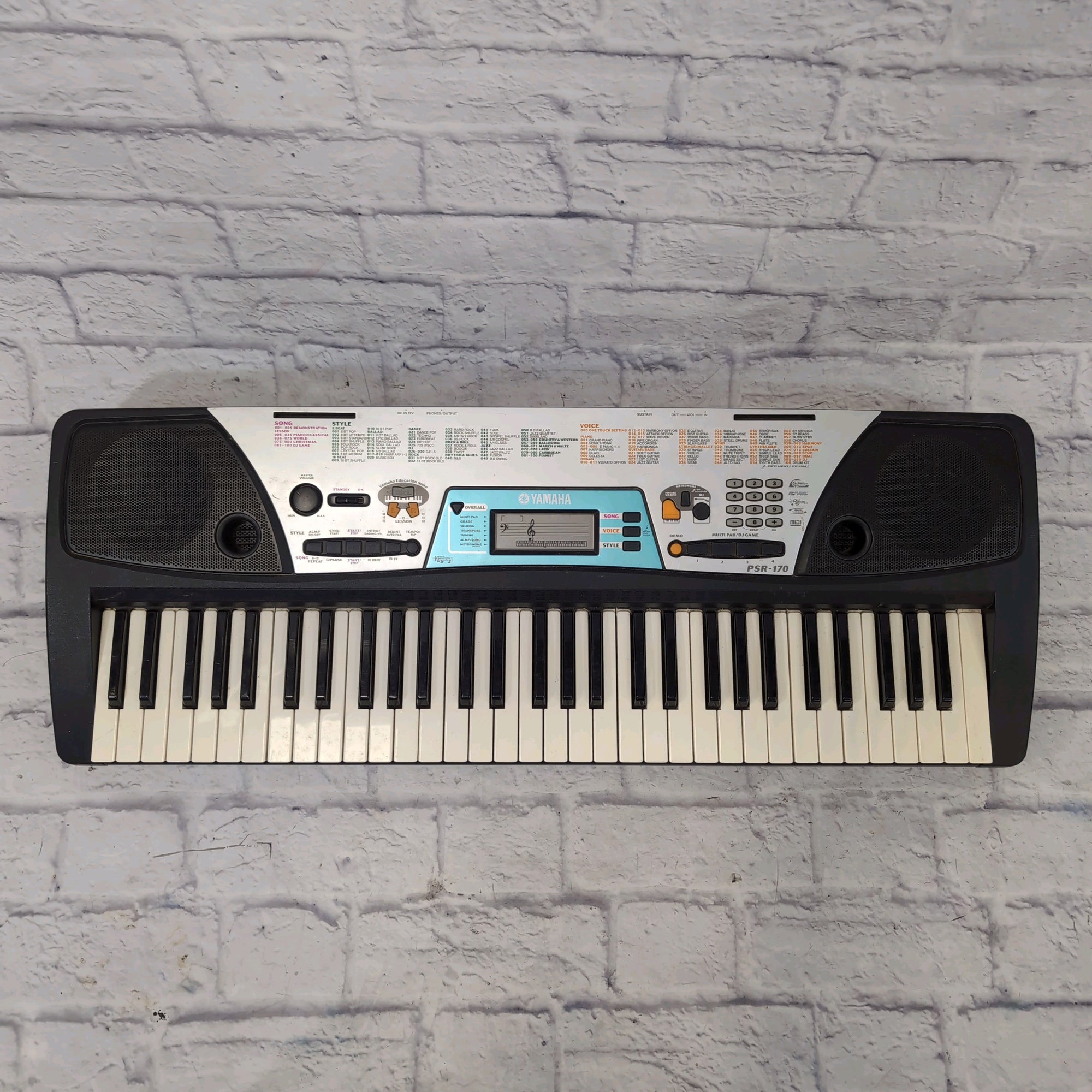 Yamaha PSR-170 61-Key Electronic Keyboard - Evolution Music