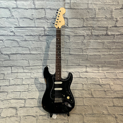 Squier Stratocaster w/ Duncan Bridge H Pickup - Black Electric Guitar