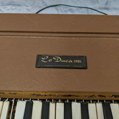 Lo Duca Vintage Wooden Reed Chord Organ Missing One Key