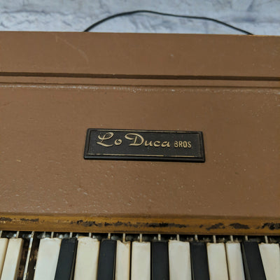 Lo Duca Vintage Wooden Reed Chord Organ Missing One Key