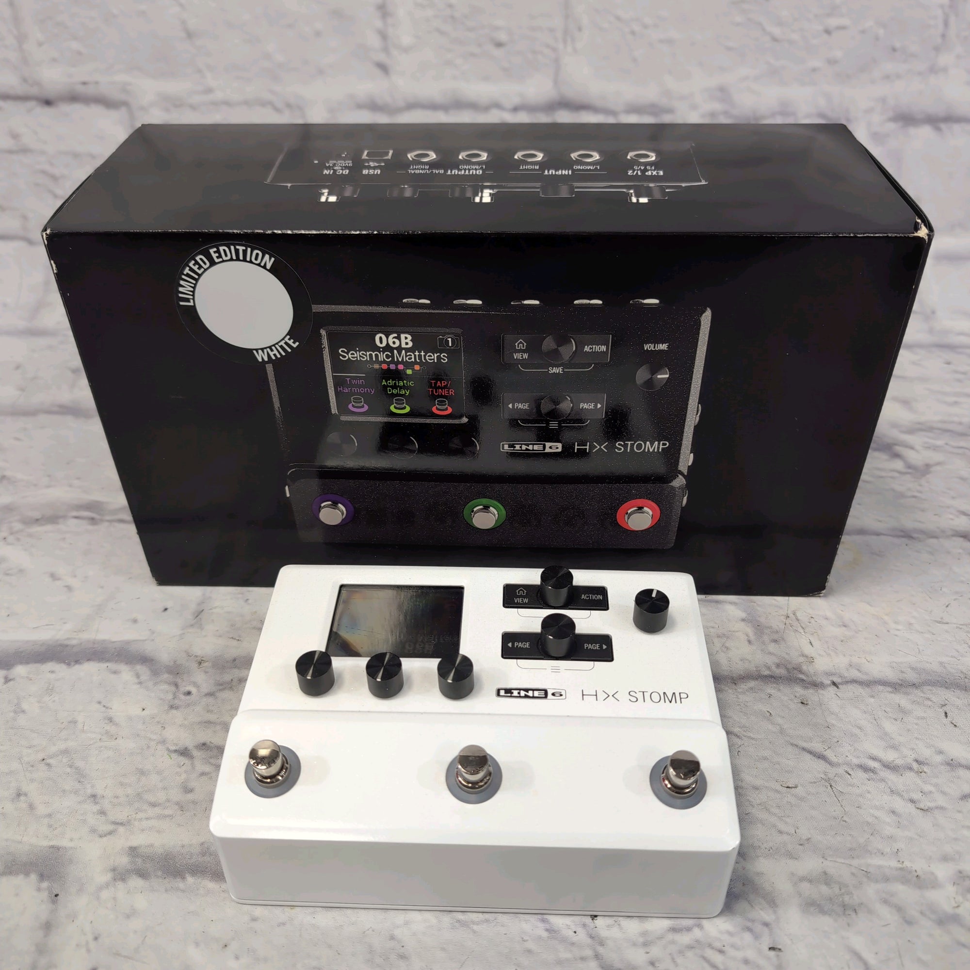 Line 6 HX Stomp Amp Modeling Pedal Limited Edition White