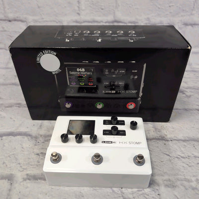 Line 6 HX Stomp Amp Modeling Pedal Limited Edition White