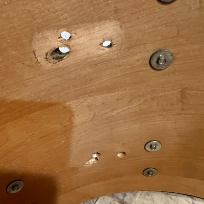 Slingerland 1970s 22 Kick Drum Shell Chrome Over Wood