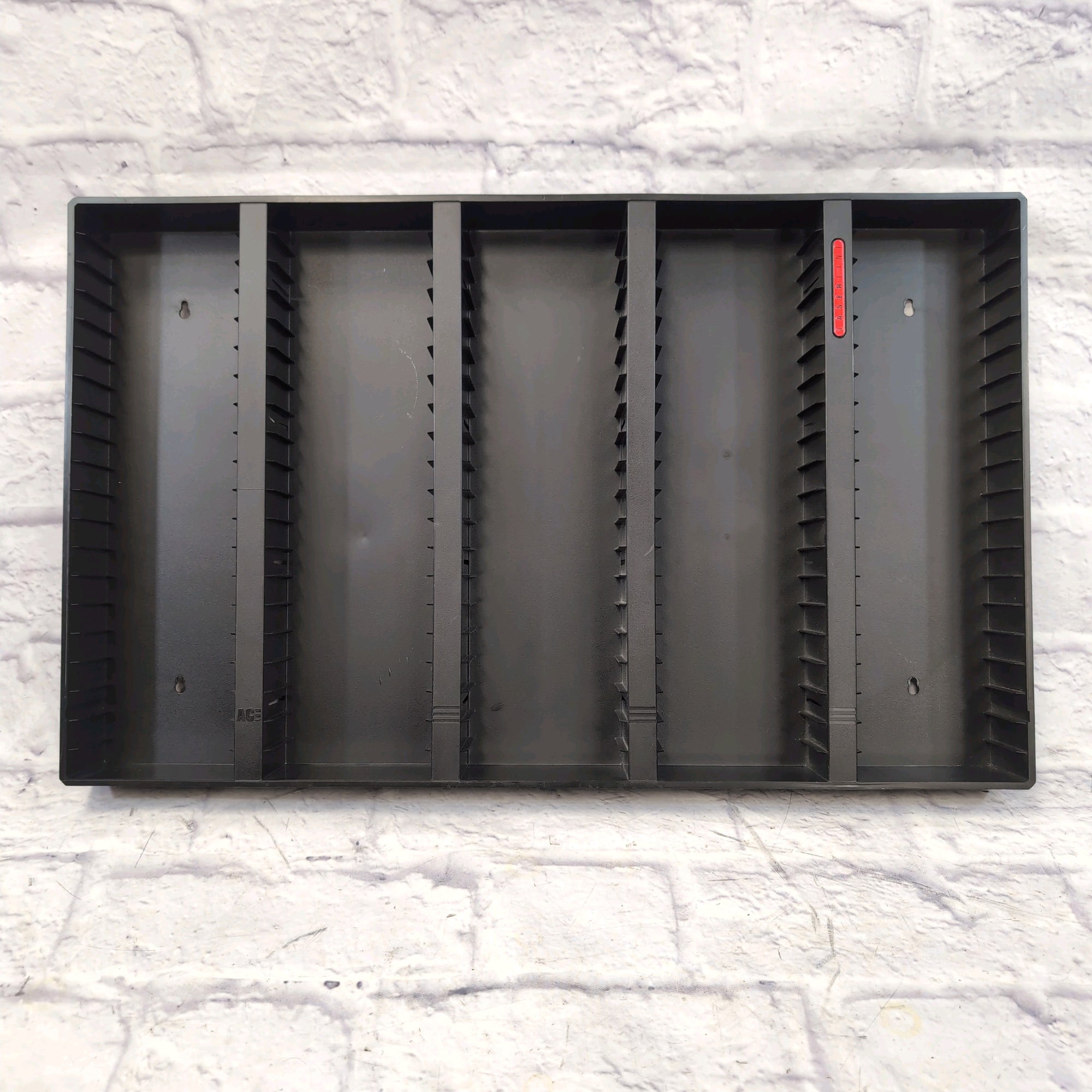 Vintage Laserline AC60 Black Plastic Cassette Tape Storage Holder Mountable