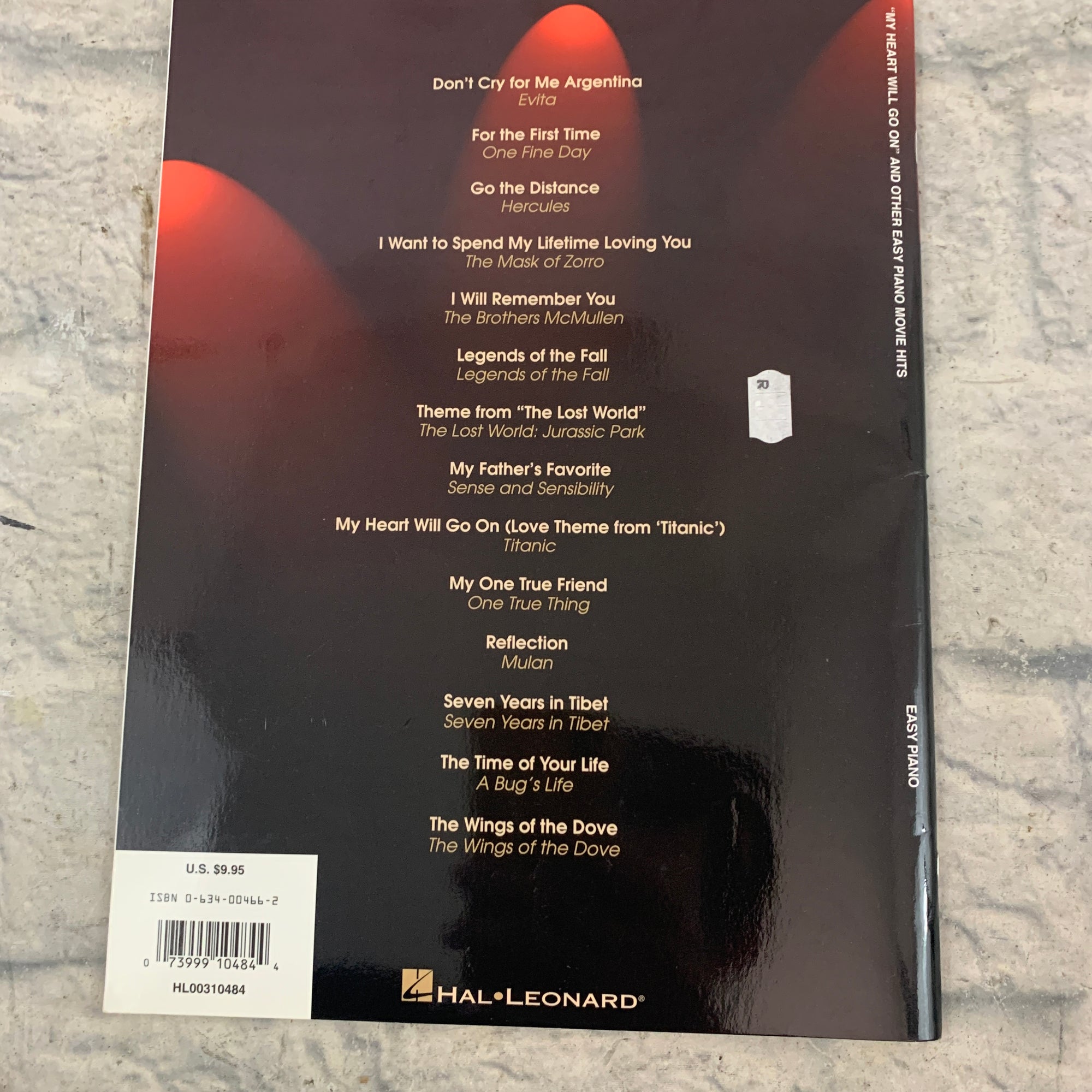 My Heart Will Go On and Other Movie Hits for Piano