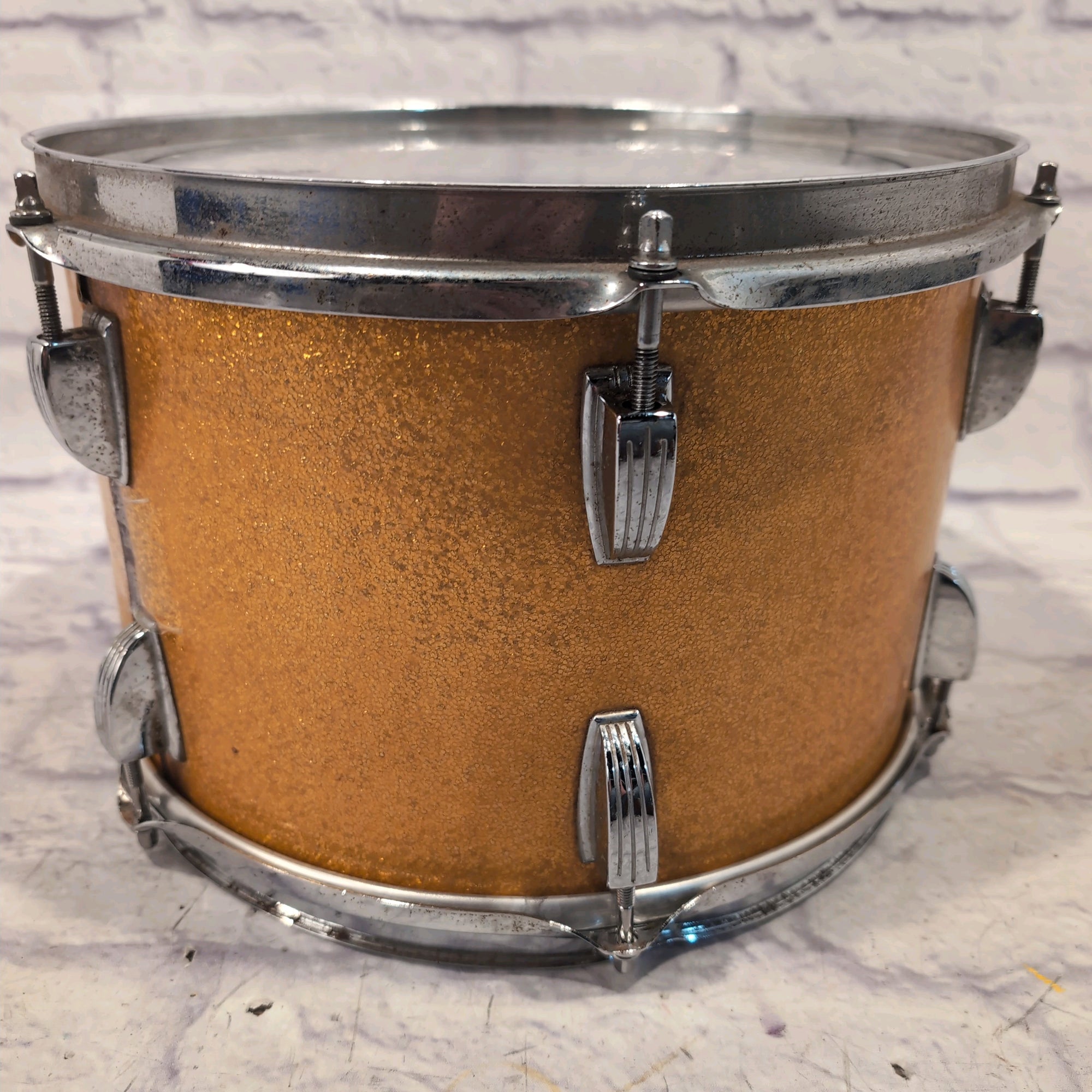 Ludwig 12x8 Gold Sparkle Tom 1970s Slot Mount