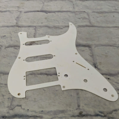 Unknown Flat White Strat 11 Hole Pickguard Pickguard