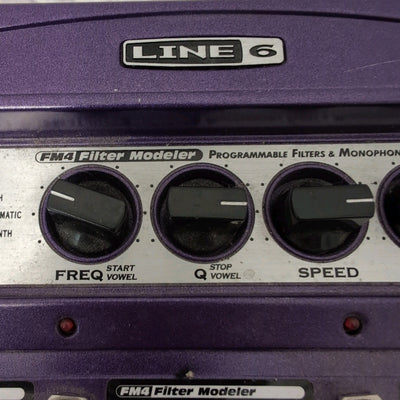 Line 6 FM4 Filter Modeler Guitar Multi Effects Pedal w/ Power Supply