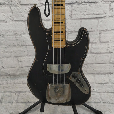 Unknown 70's "Fender" Jazz Bass Black W/ Case