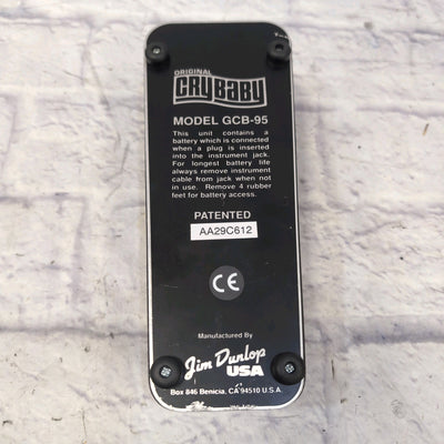 Dunlop GCB95 Cry Baby Standard Wah Pedal