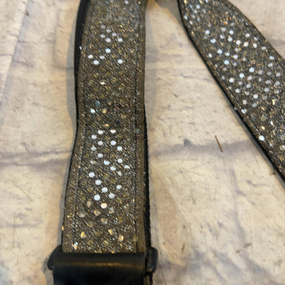 Unknown Black Sequin Guitar Strap